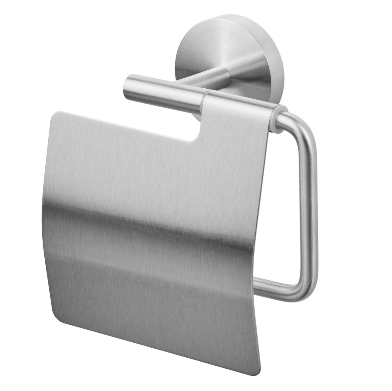 Weles AMARE Luxus WC-Rollenhalter mit Deckel - Edelstahl, 5,4 x 14,4 x 14,5 cm