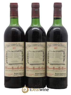 Château Balestard la Tonnelle Grand Cru Classé  1977 - Lot de 3 Bouteilles