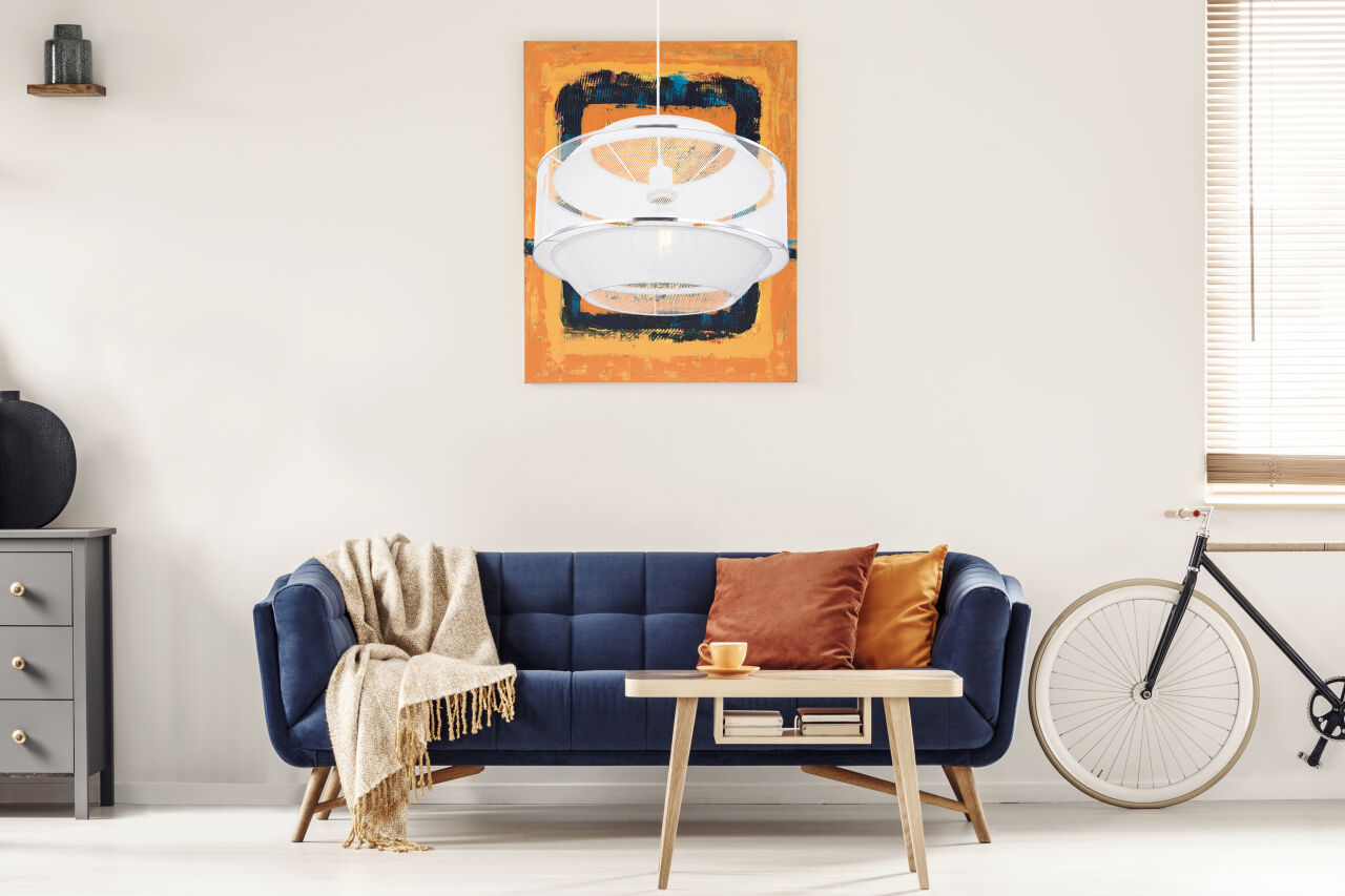 Globo Lighting - VIGATTO - Hängeleuchte Metall weiß, 1x E27