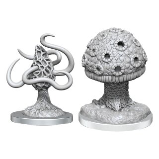 D&D Nolzur's Marvelous Miniatures: Shrieker & Violet Fungus (unpainted) (2)
