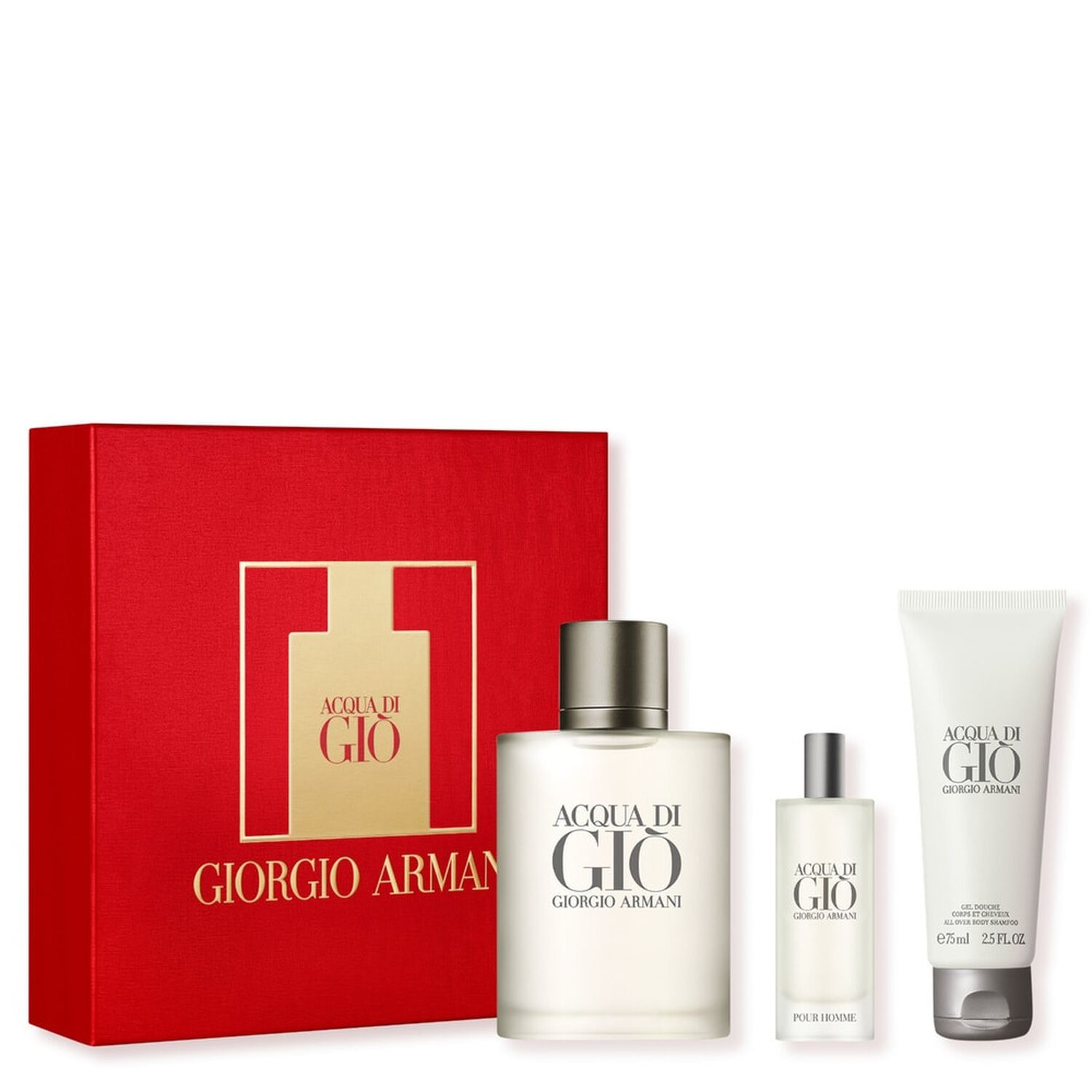 Giorgio Armani Acqua Di Gio Coffret Eau de Toilette 100 ml + Miniature 15 ml + Gel Douche 75 ml