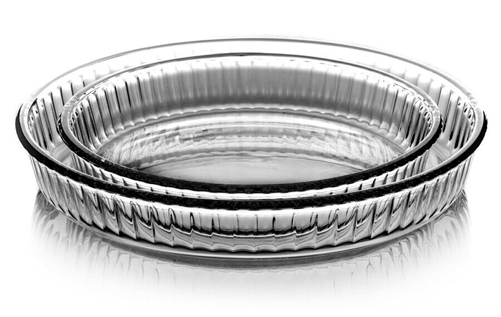 Pasabahce Gläser-Set Borcam-159022, Glas, Borcam Auflaufform, 2er-Set, 24,x35 cm