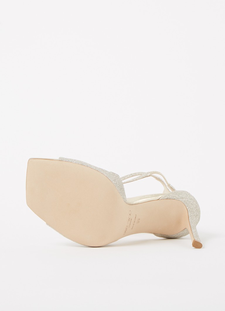 Sandale Jimmy Choo Asia din piele strălucitoare
