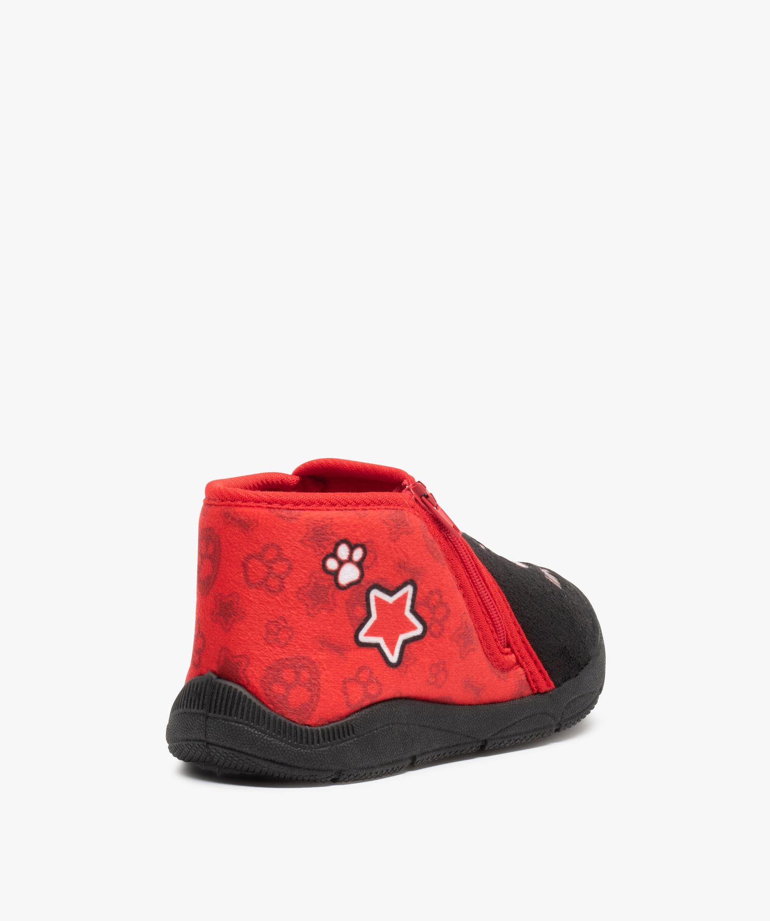 Chaussons Garçon bottillons zippés en velours – Pat’ P... rouge | GEMO