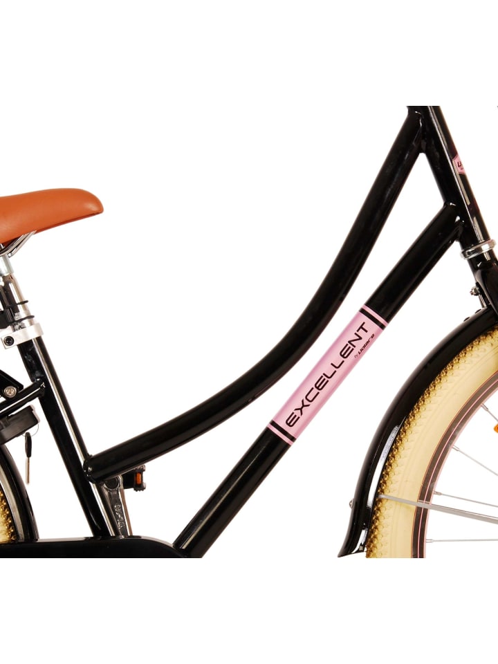 Volare Kinderfahrrad Excellent Fahrrad für Mädchen 24 Zoll Kinderrad Schwarz 8 Jahre günstig kaufen onesize