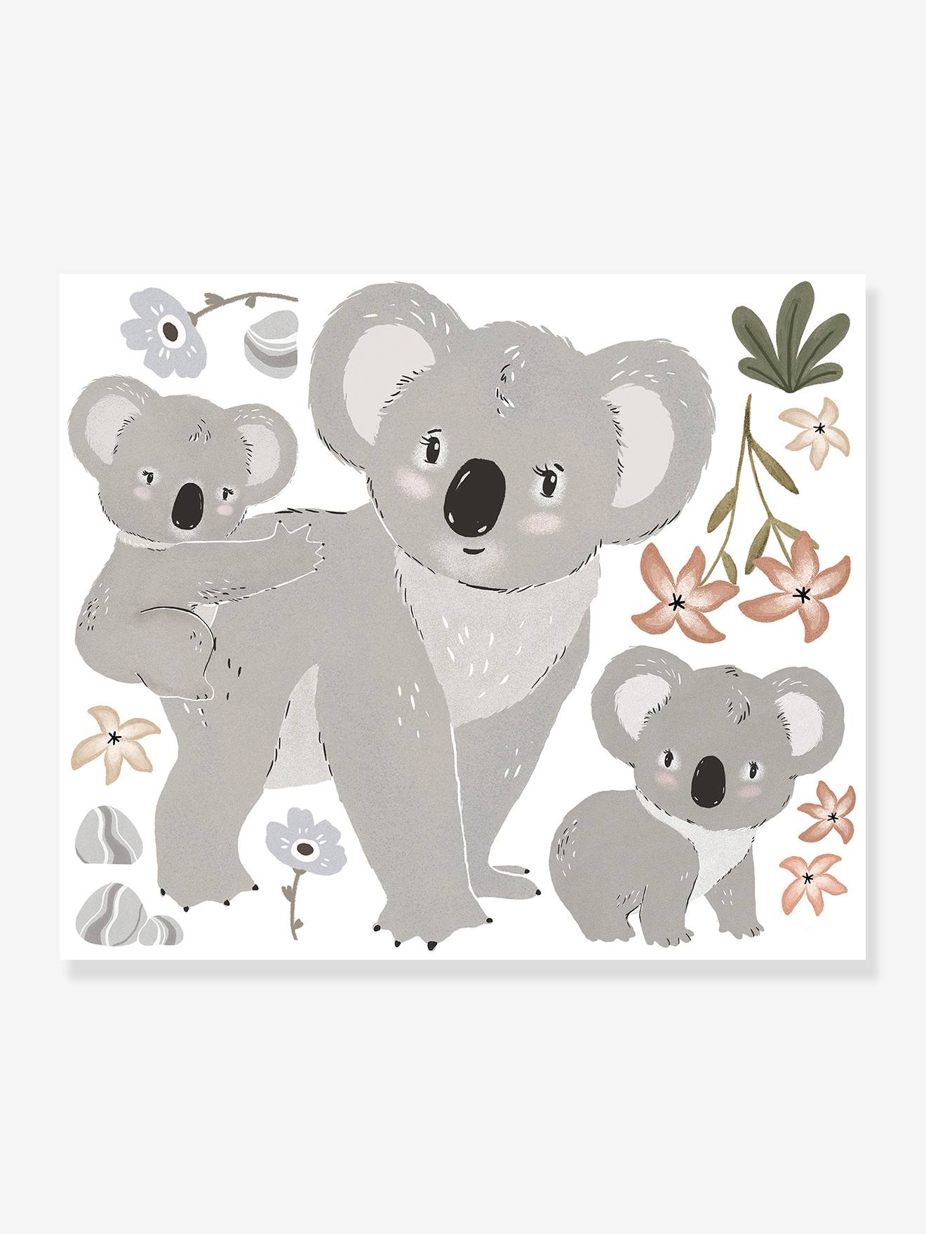 Stickers géants Branche Koala Lilydale LILIPINSO gris