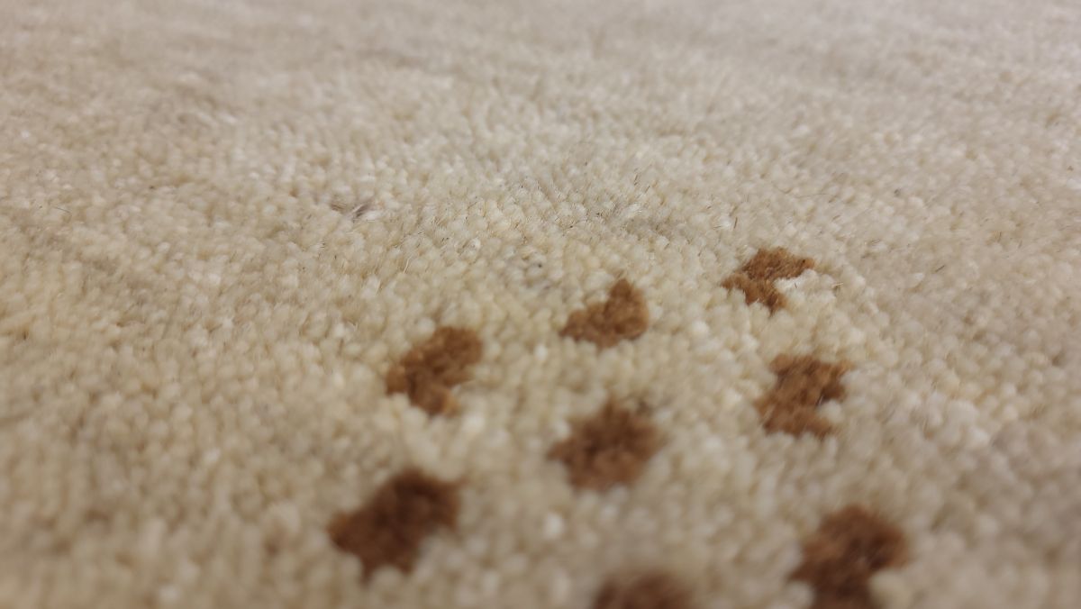 Handloom aus Indien Marand beige 40 x 60 cm