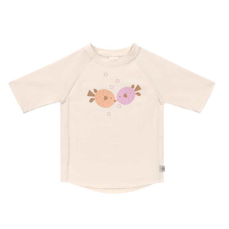 T-shirt anti-UV manches courtes 12-18 mois poisson blanc cassé Lässig