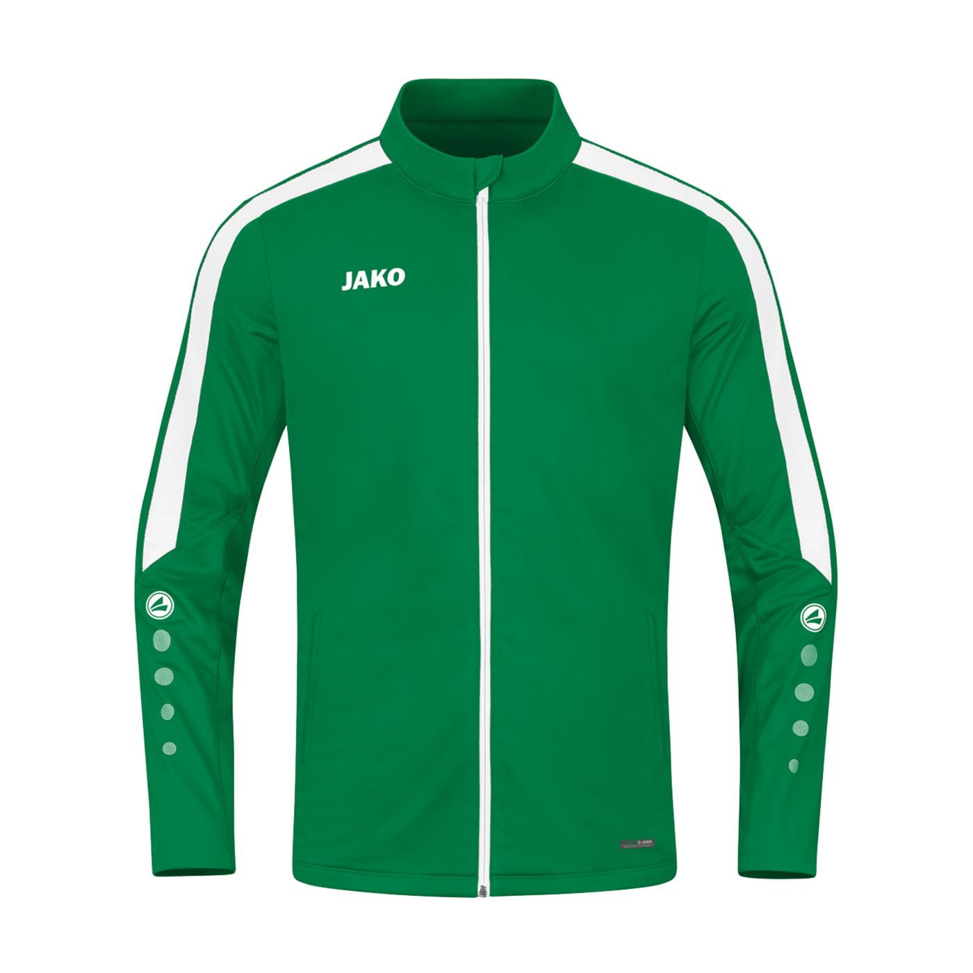 JAKO Power Polyesterjacke Kids Grün Weiss F200