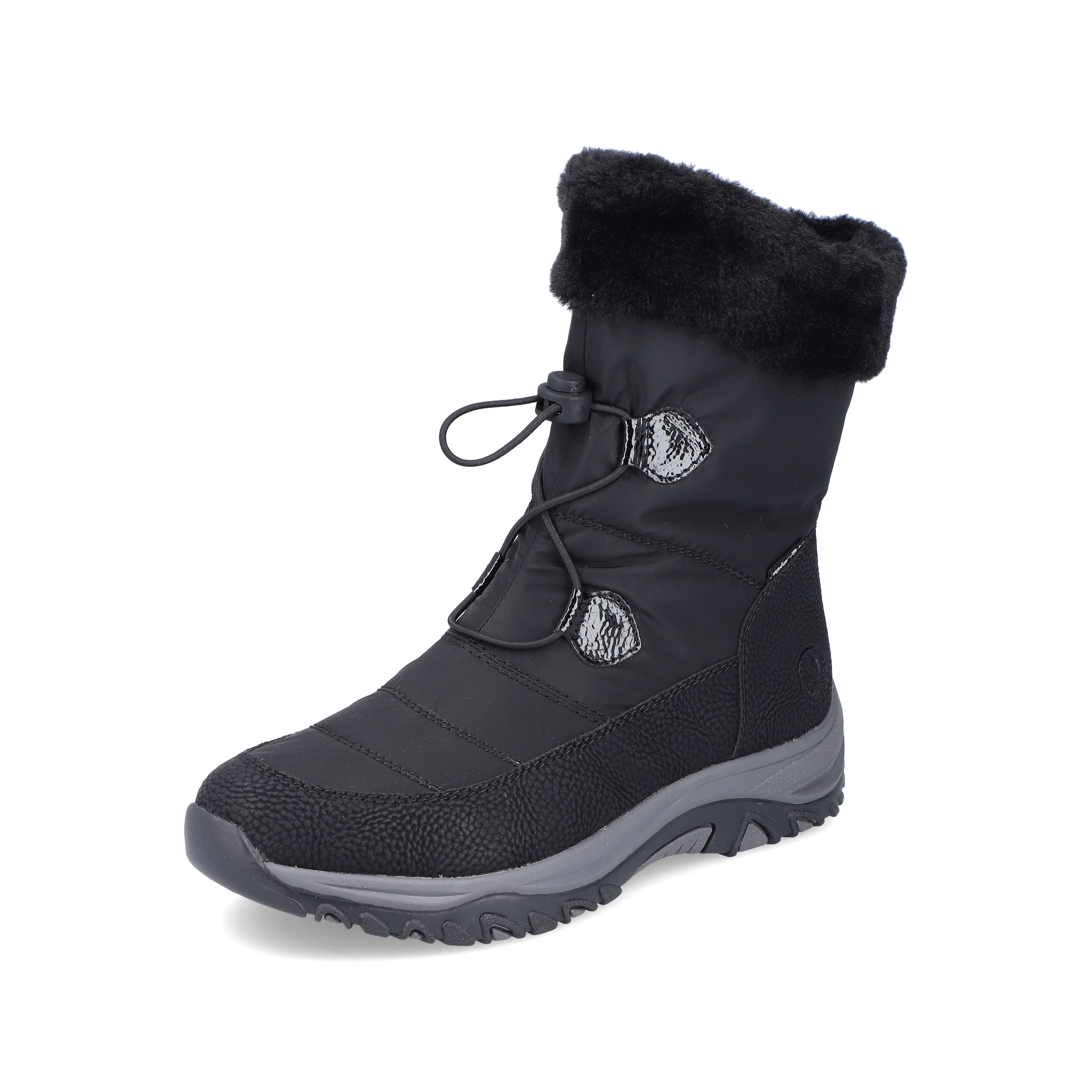 Rieker Damen Schnürstiefel nachtschwarz