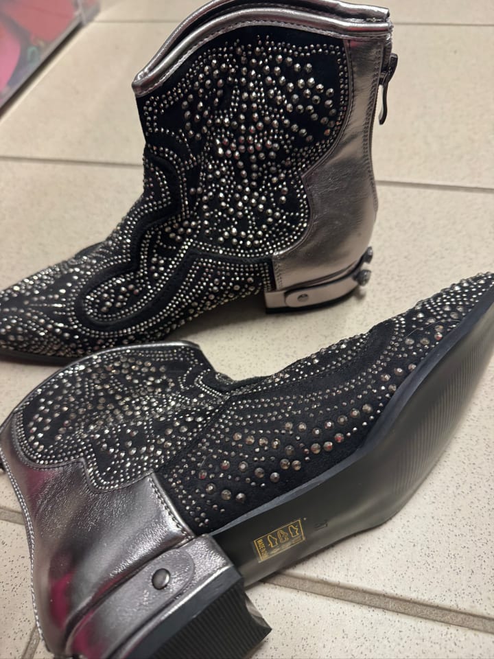 Foreverfolie Boots in Silber günstig kaufen 37