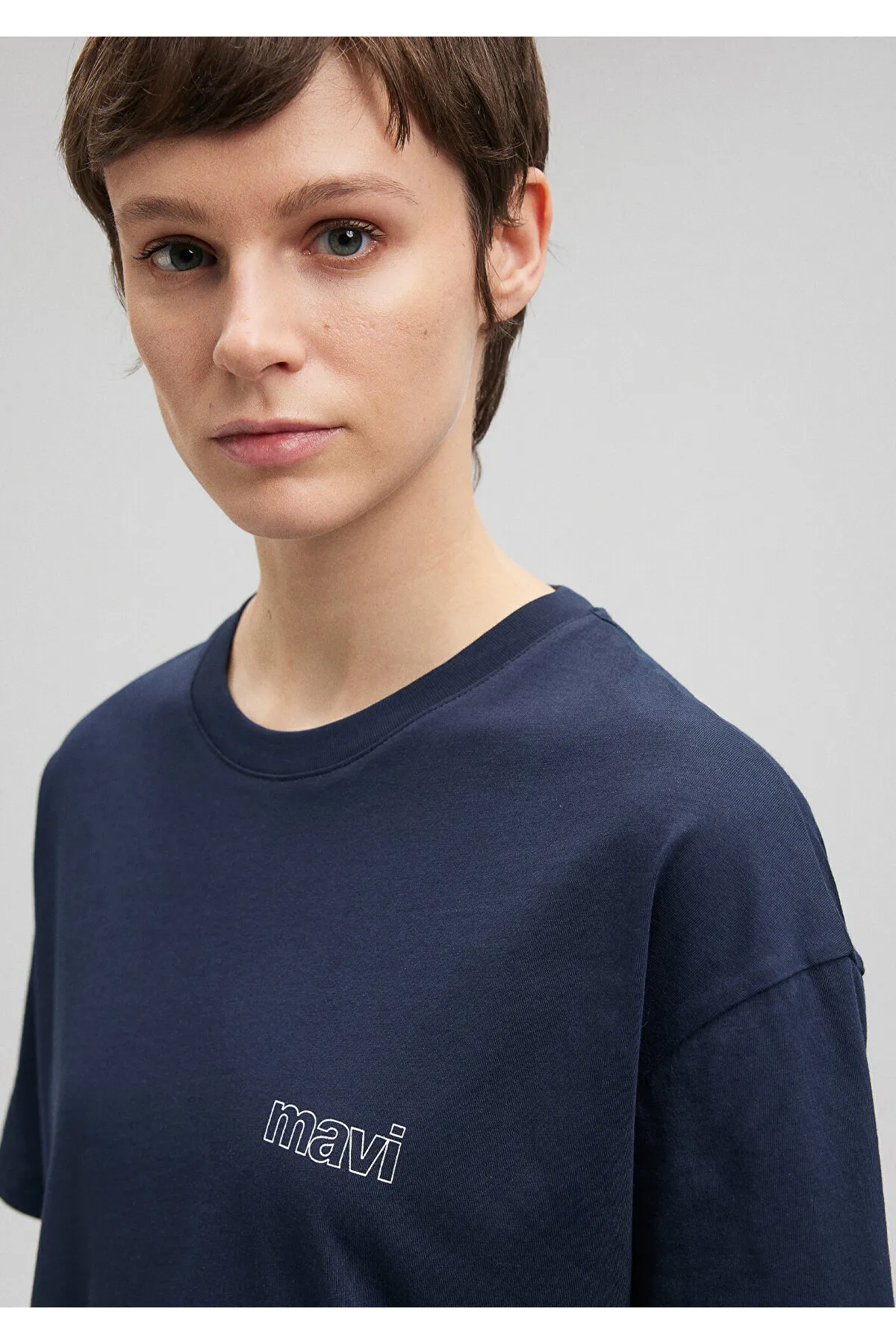 Mavi  T-Shirt - Dunkelblau - Relaxed Fit