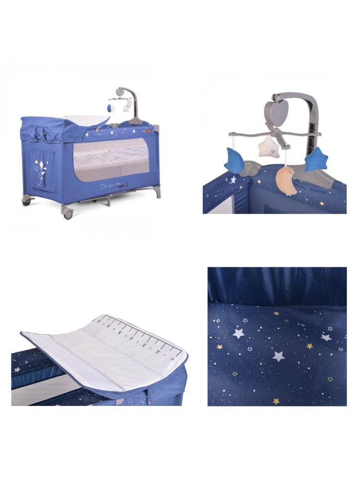 Cangaroo Reisebett Once upon a time in blau günstig kaufen 60x120 cm