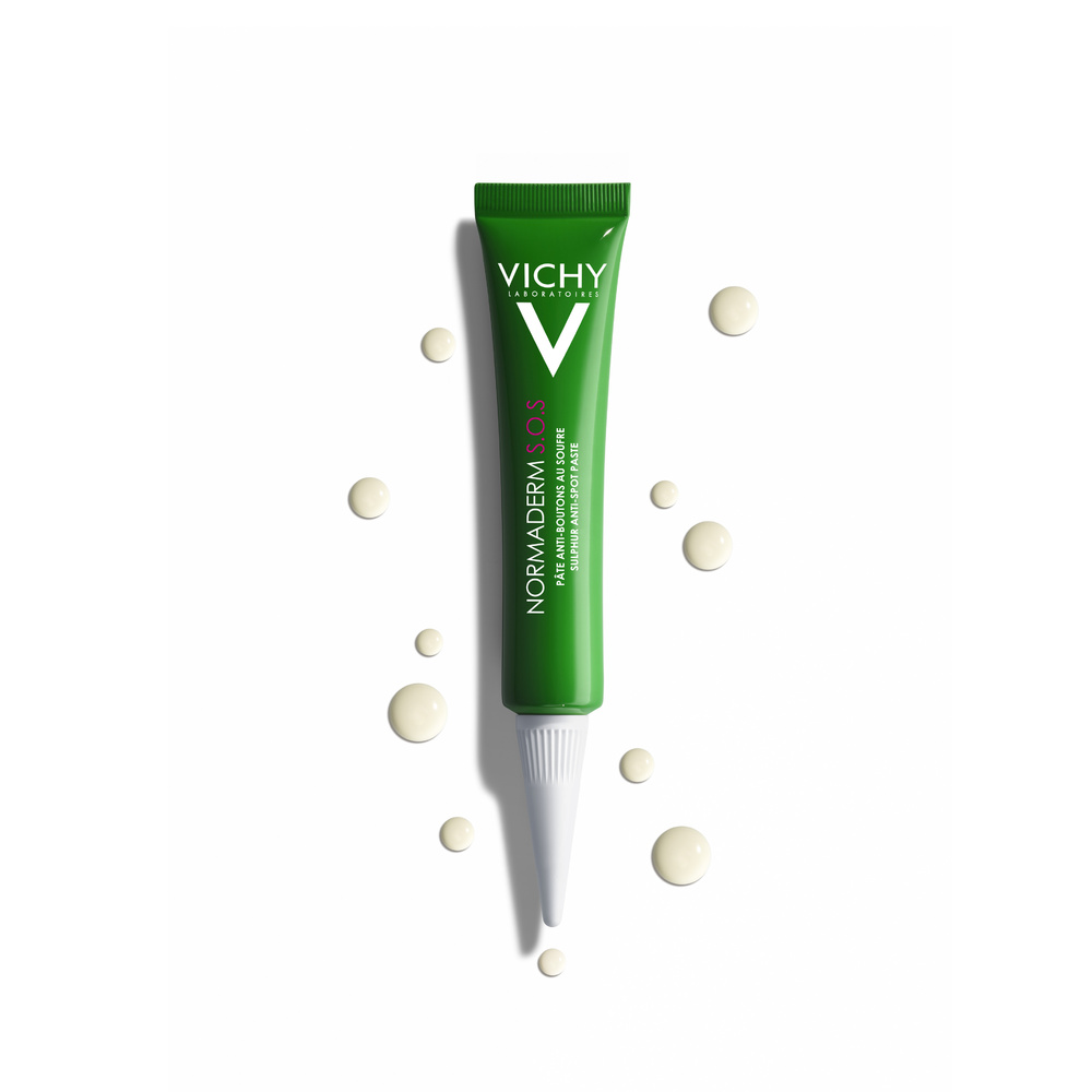 Vichy NORMADERM PHYTO PATE SOUFRE Soin ciblé asséchant anti-boutons pour peau mixte à tendance acnéique