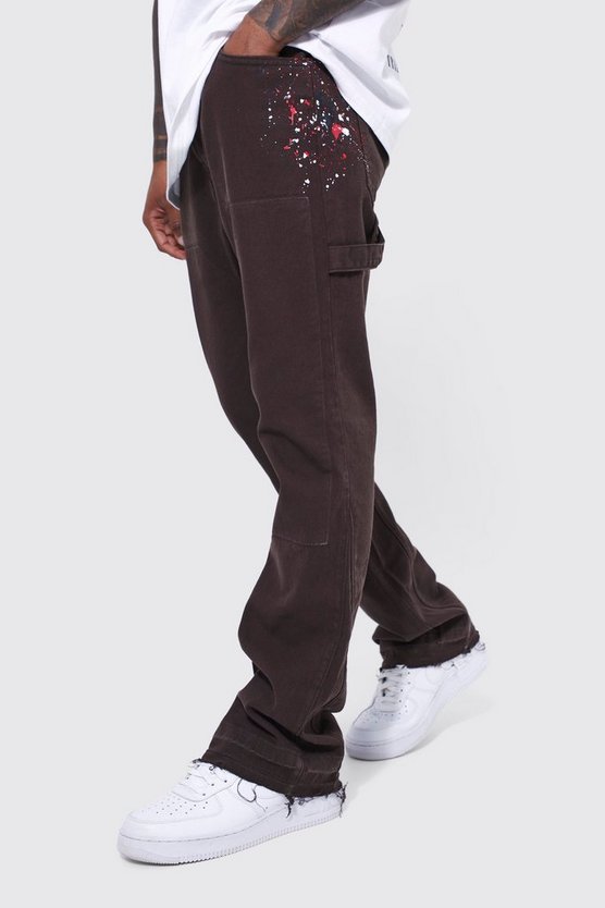 Slim-Fit Schlag-Hose