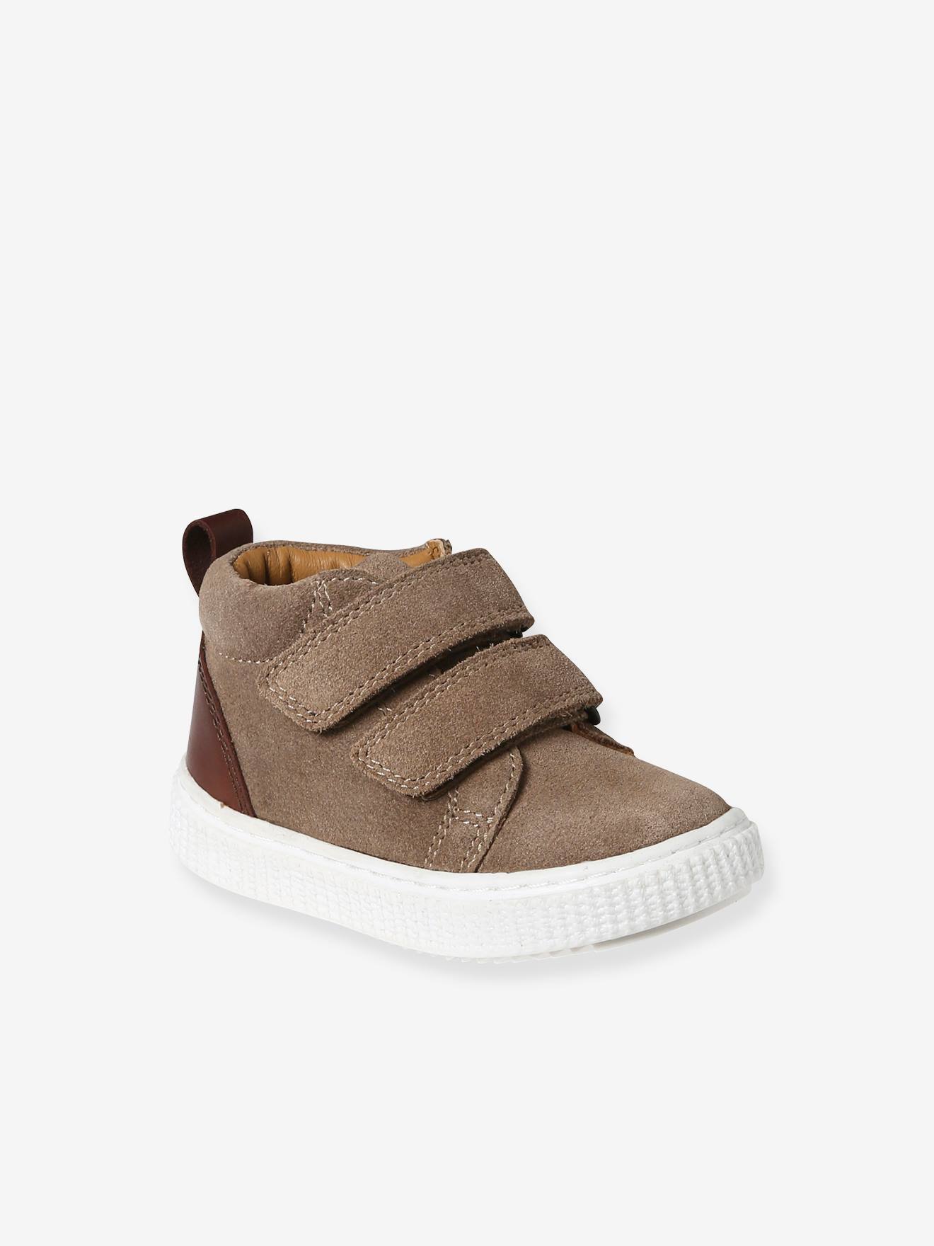 Vertbaudet Jungen Baby Boots, Klettverschluss - karamell