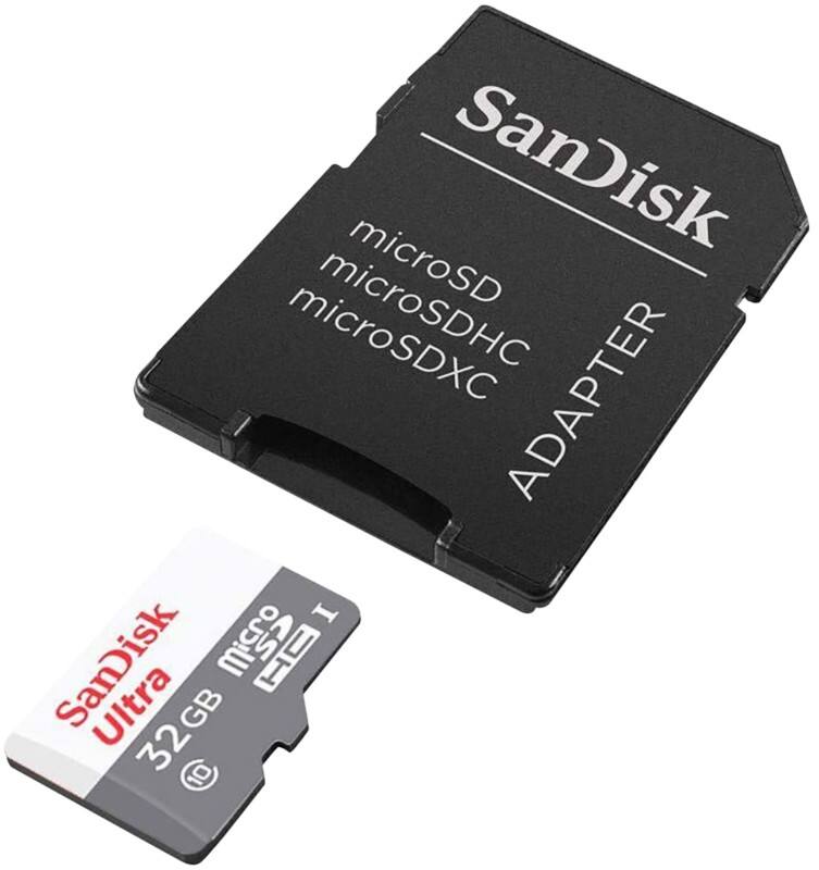 SanDisk Ultra Lite microSDHC UHS-I-Speicherkarte mit SD-Adapter 32 GB Klasse 10 SDSQUNR-032G-GN3MA