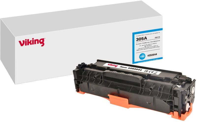 Viking 305A Kompatibel HP Tonerkartusche CE411A Cyan