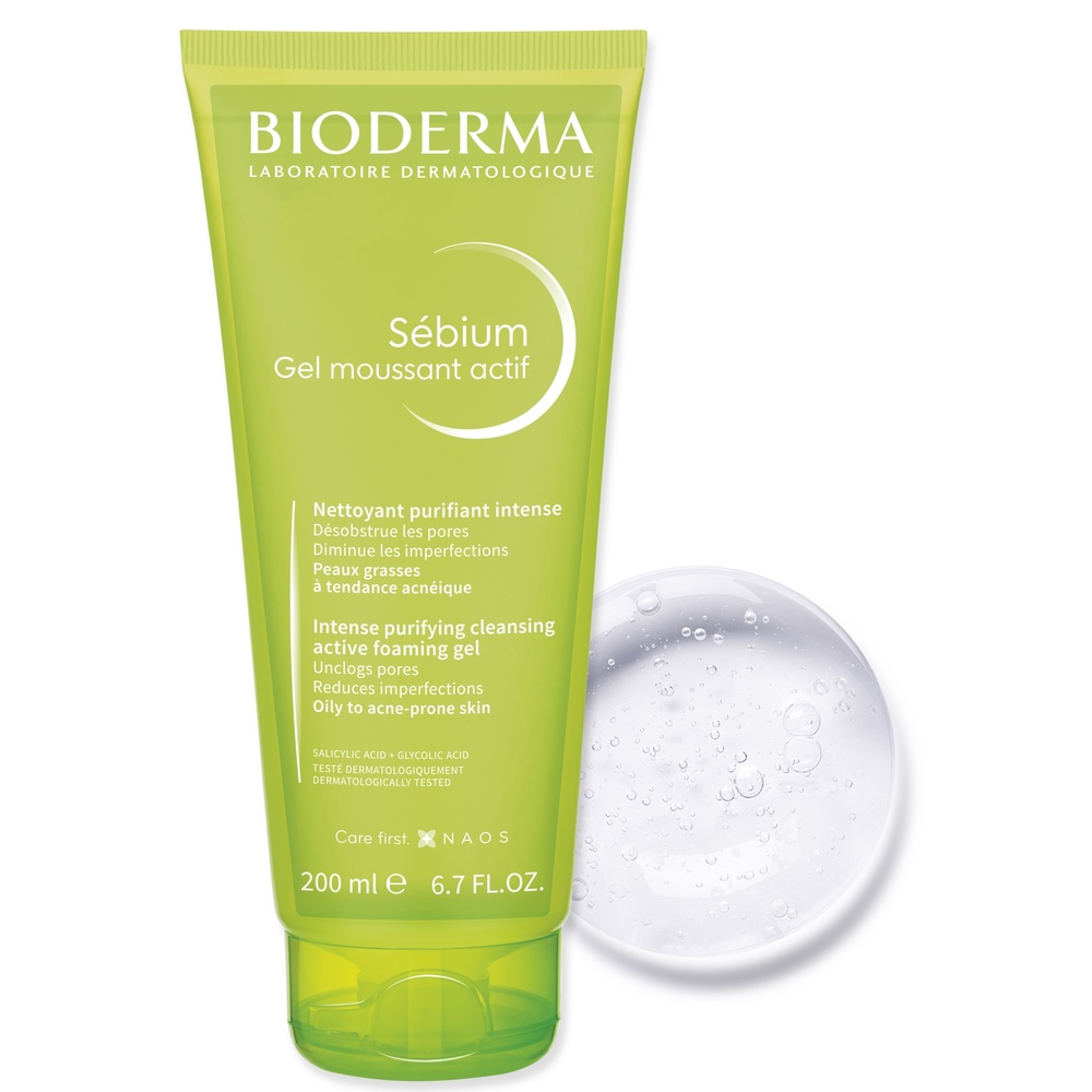 Bioderma Sebium gel moussant actif 200 ml Nettoyant