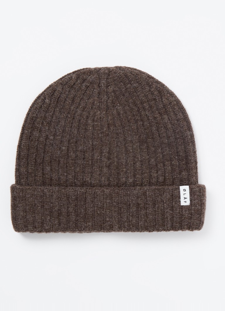OLAF Rib-knit hat in wool blend
