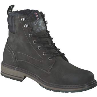 Mustang Schnür Boots in grau