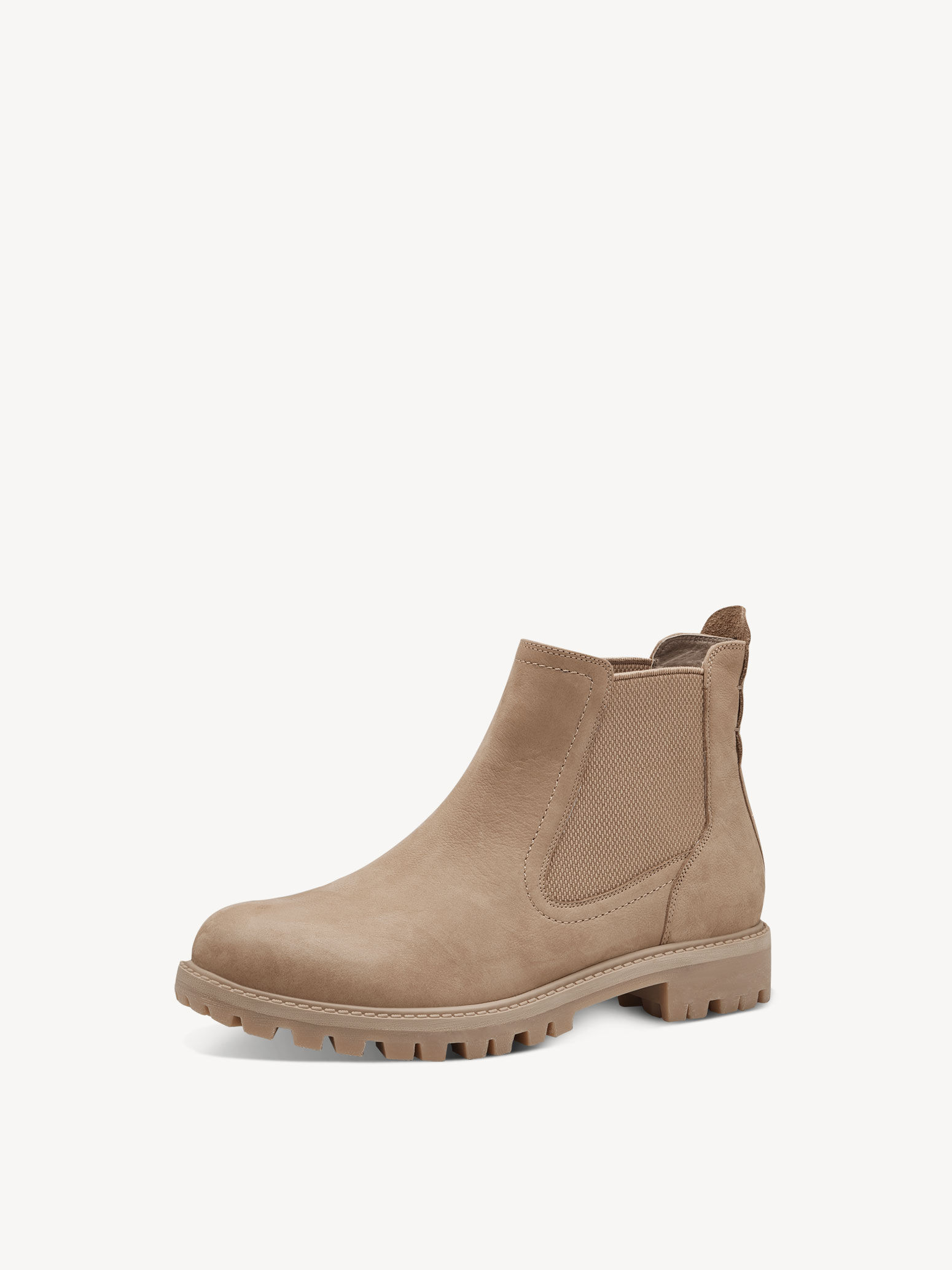 Bottine Chelsea en cuir - marron