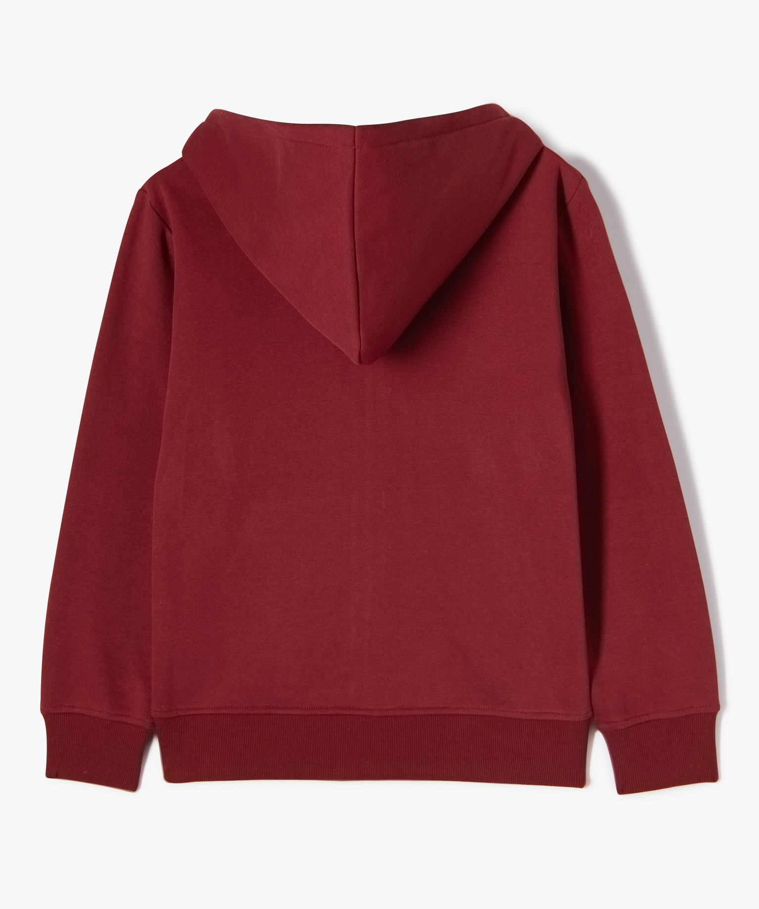Sweat à capuche avec fermeture zippée Garçon rouge | GEMO