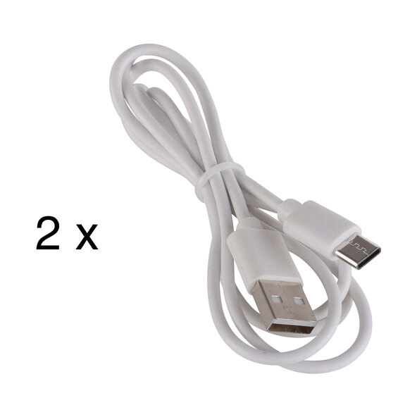 LED-Akku-Tischleuchte Cremini, 2er Set, weiß