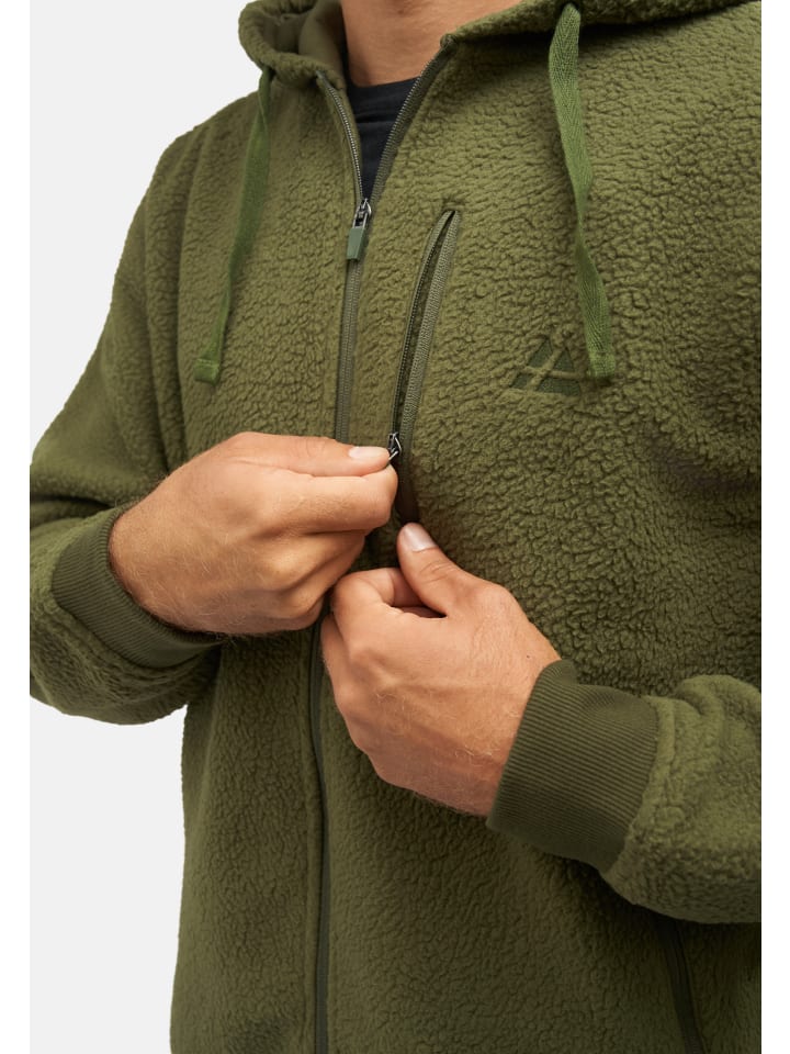 DANISH ENDURANCE Fleecejacke High Pile in dark green günstig kaufen