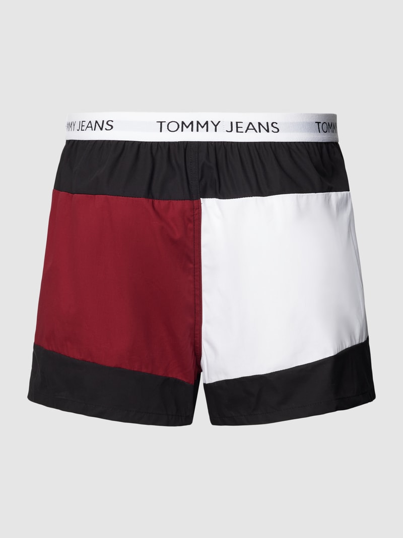 Boxershorts mit Label-Stitching Modell 'HERITAGE' in schwarz