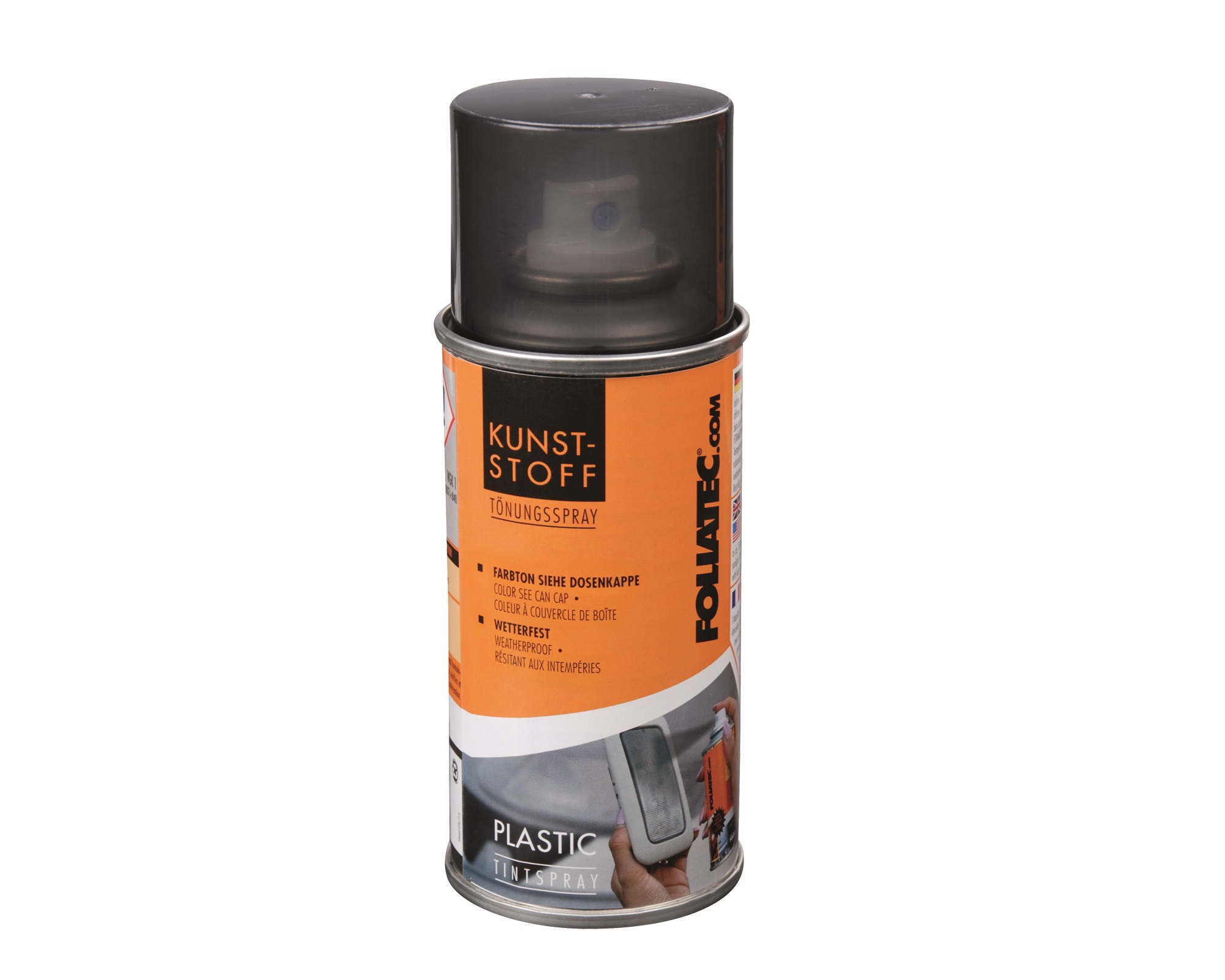FOLIATEC Kunststoff-Tönungsspray Stop-Light schwarz, 150 ml - ATU