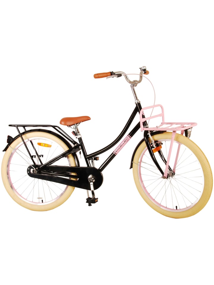 Volare Kinderfahrrad Excellent Fahrrad für Mädchen 24 Zoll Kinderrad Schwarz 8 Jahre günstig kaufen onesize