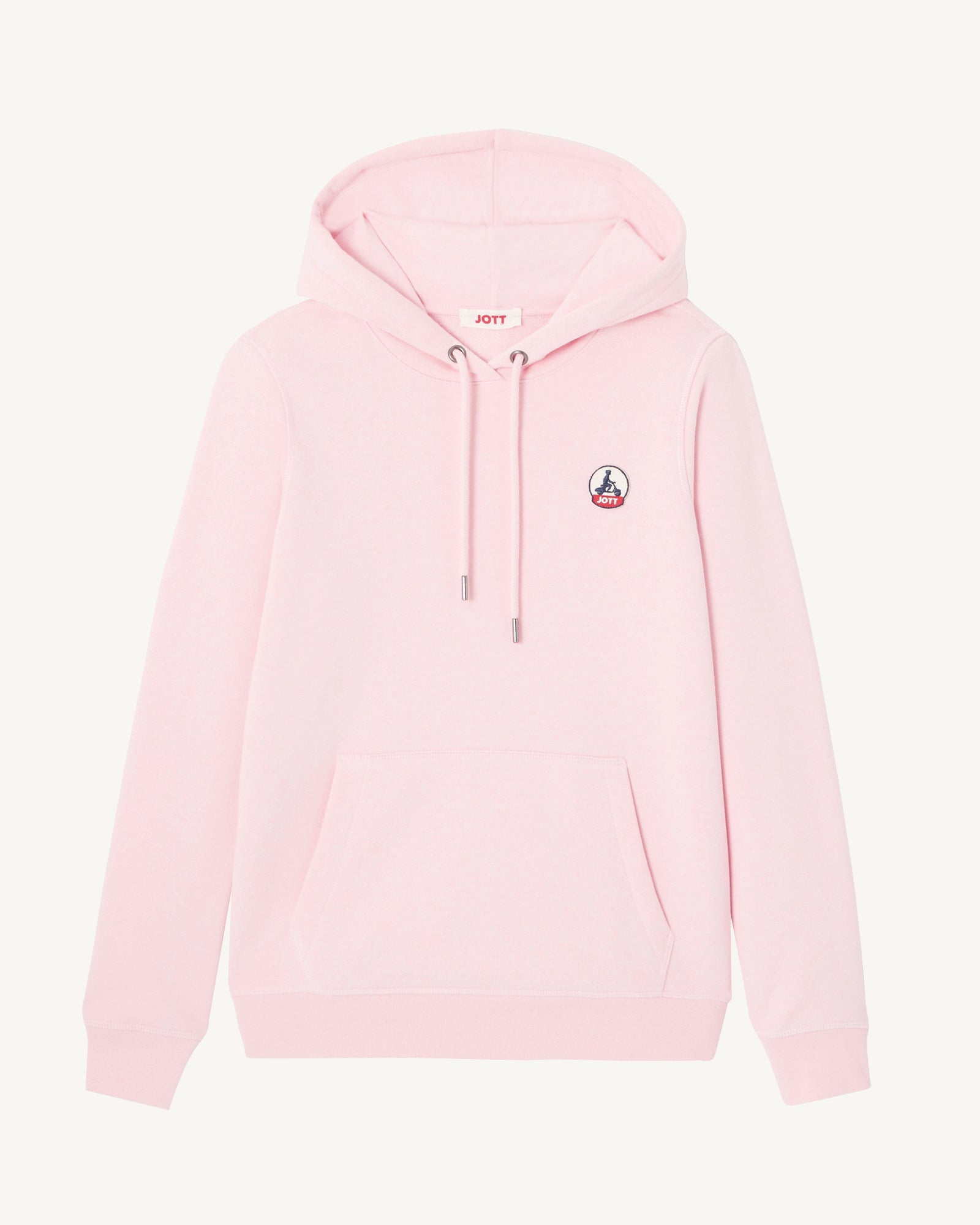 Sweat à capuche en coton biologique Rose pêche Livia