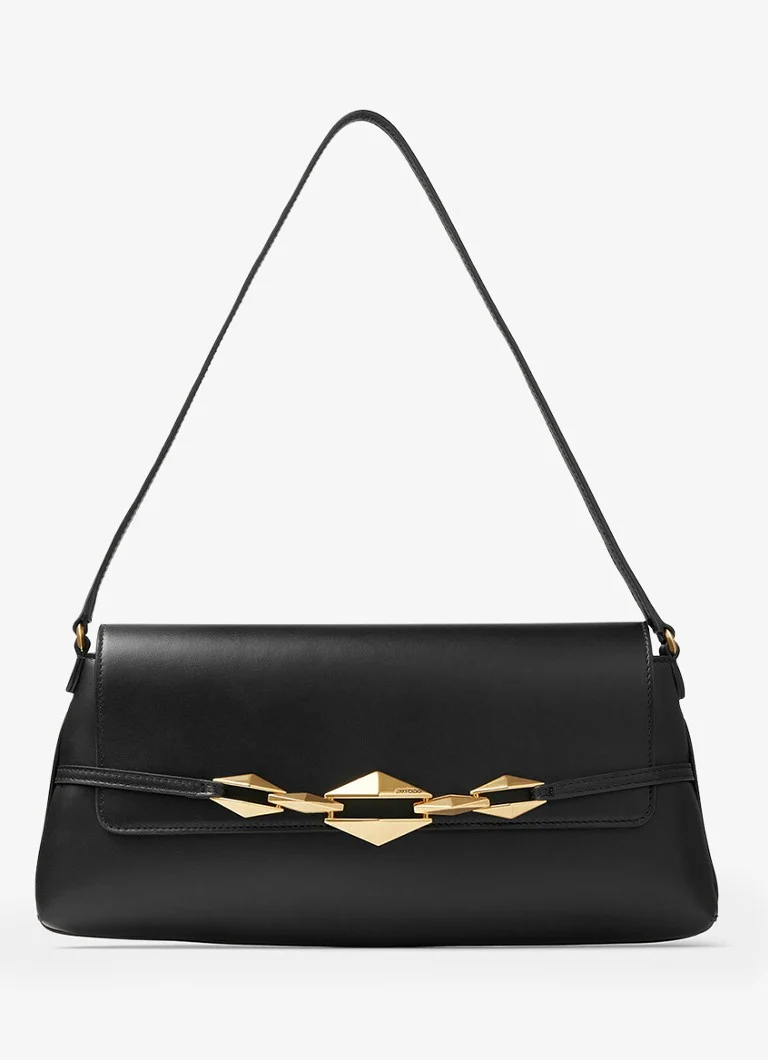 Borsa a tracolla Jimmy Choo in pelle di vitello con motivo a rombi