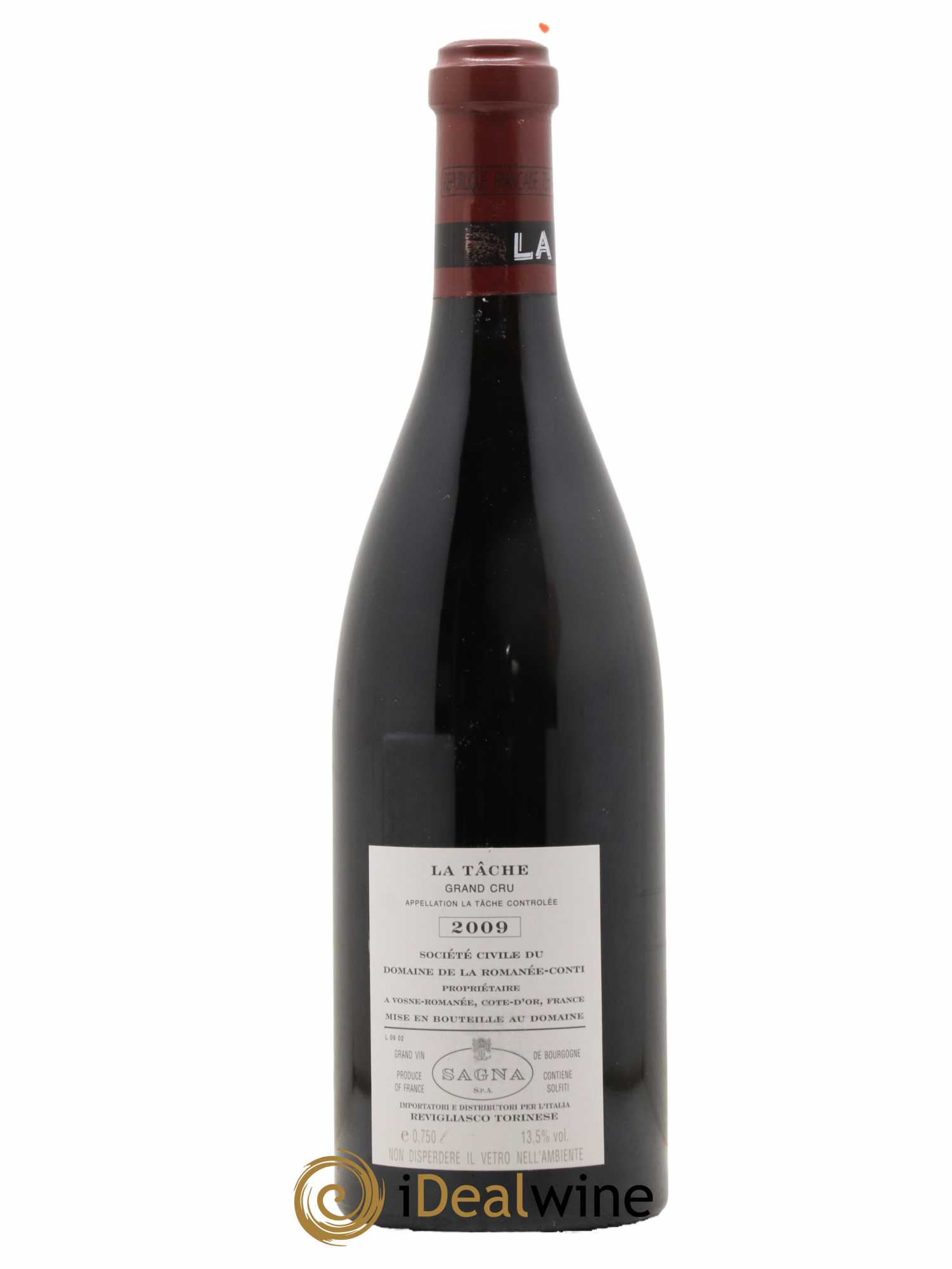 La Tâche Grand Cru Domaine de la Romanée-Conti  2009 - Lot de 1 Bouteille