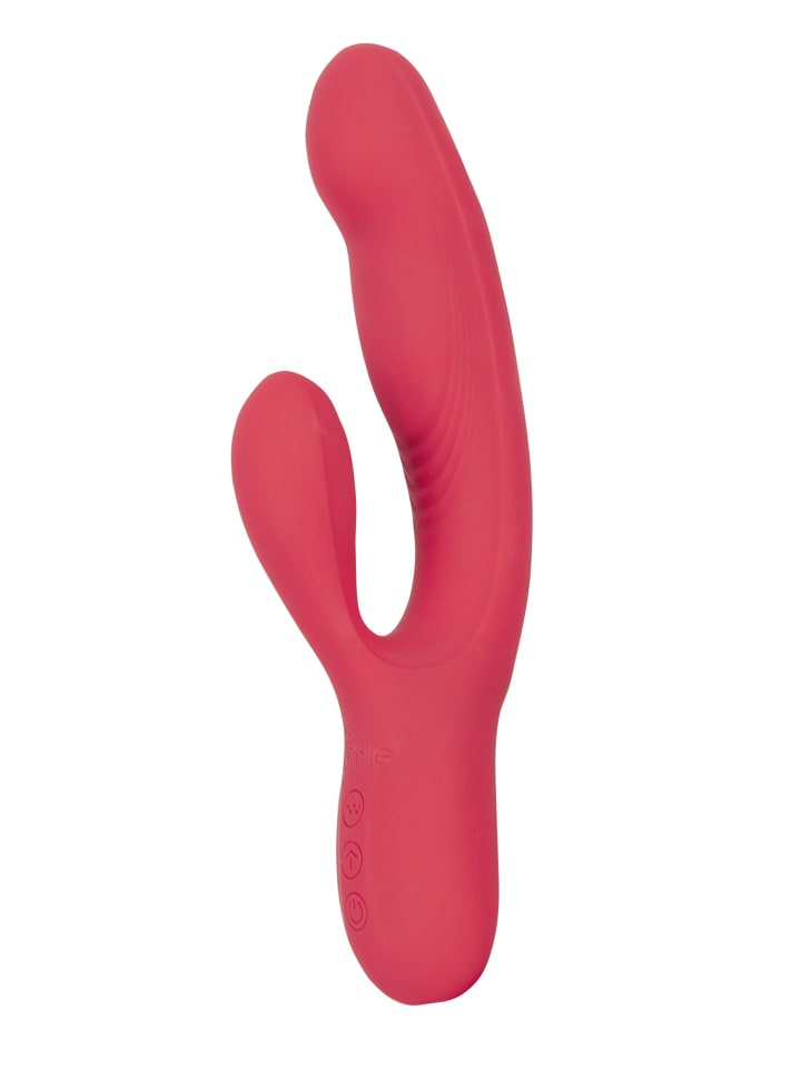 Sweet Smile Rabbitvibrator Thumping Rabbit Vibrator in rot günstig kaufen 21,2 cm