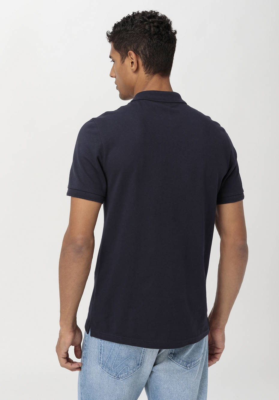 Poloshirt Zwirnjersey aus reiner Bio-Baumwolle