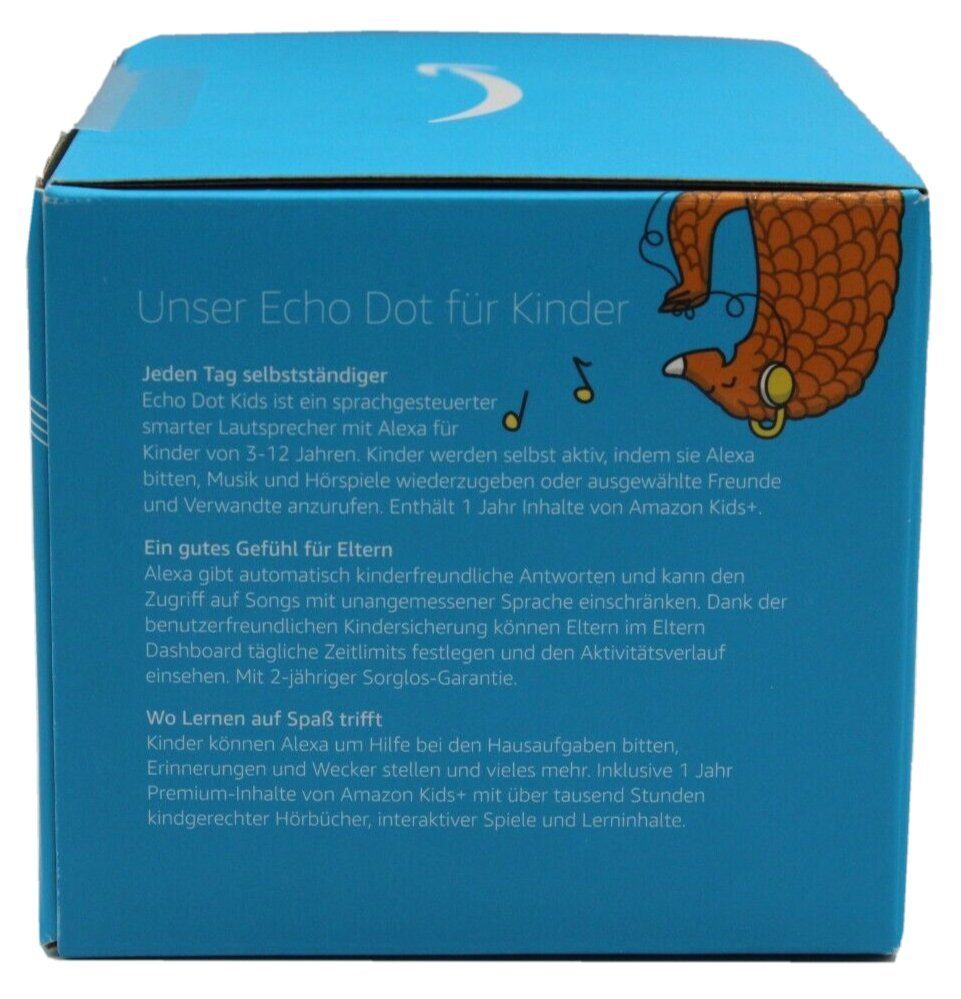 Amazon Echo Dot Kids 5. Generation Eulen Design 2022 Lautsprecher Smart Speaker (Bluetooth, WLAN (WiFi), Alexa, hervorragende Klangqualität, Kindergerecht)