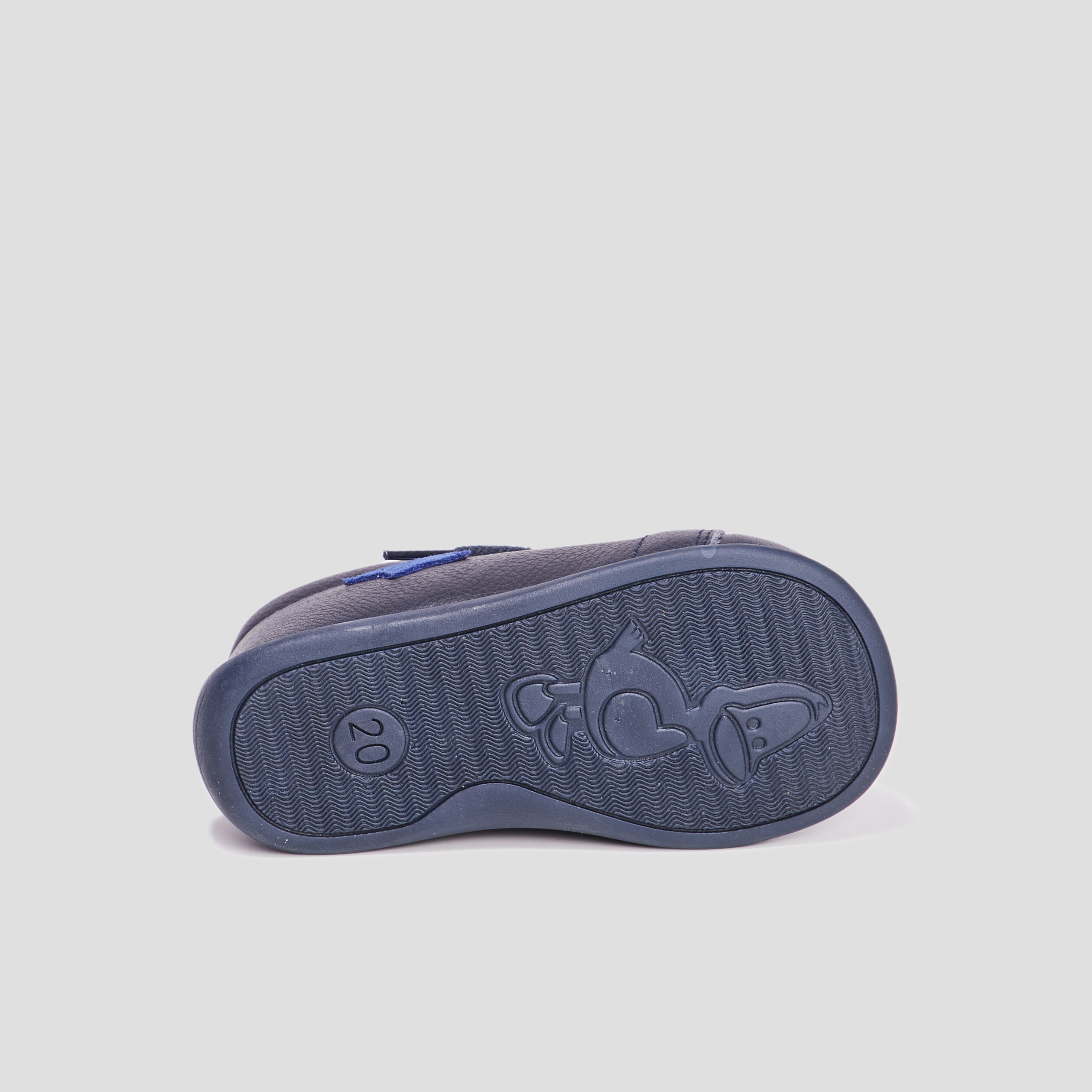 Bottillons à lacets en cuir bleu marine bébé garçon | La Halle