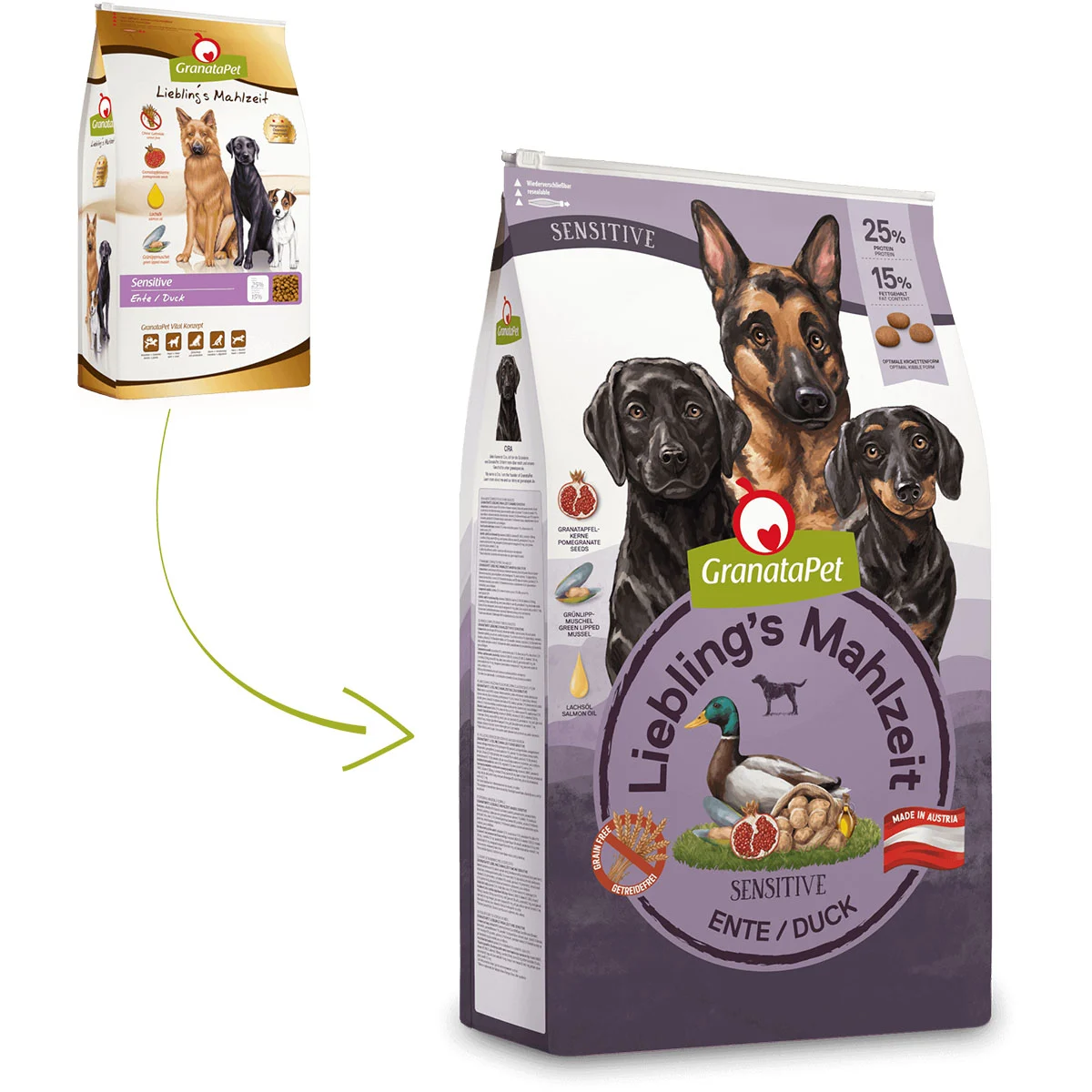 GranataPet Liebling's Mahlzeit Sensitive Ente kaufen bei ZooRoyal