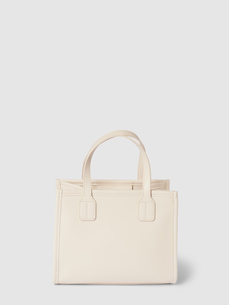Handtasche mit Label-Applikation Modell 'CITY' in sand