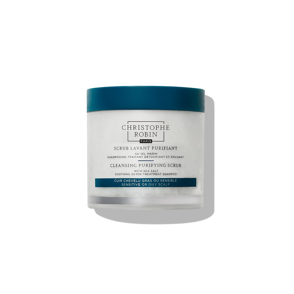 christophe robin Scrub lavant purifiant au sel marin Exfoliant Shampooing