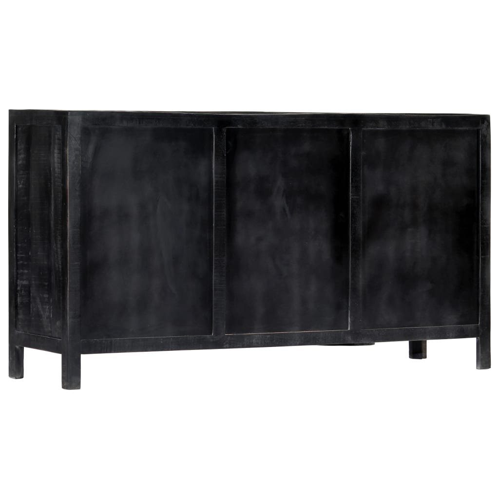 vidaXL Anrichte Sideboard Schwarz 147 x 40 x 80 cm Massivholz Mango