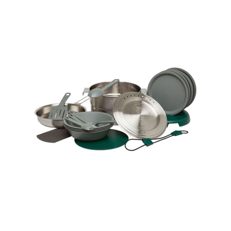 Stanley Camping-Kochgeschirr-Set, Adventure Full Kitchen Base Camp Cook Set 21pz 3.7qt \/3.5l