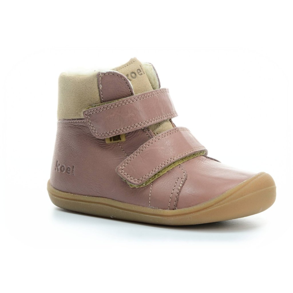 Koel4kids Brandon Tex Wool Old Pink 06T001.102-600 mit Wolle gefütterte Winterbarfußschuhe