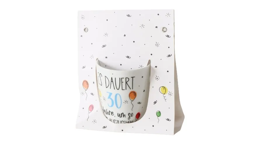 Boltze Tasse in Geschenkpackung 30.Geburtstag