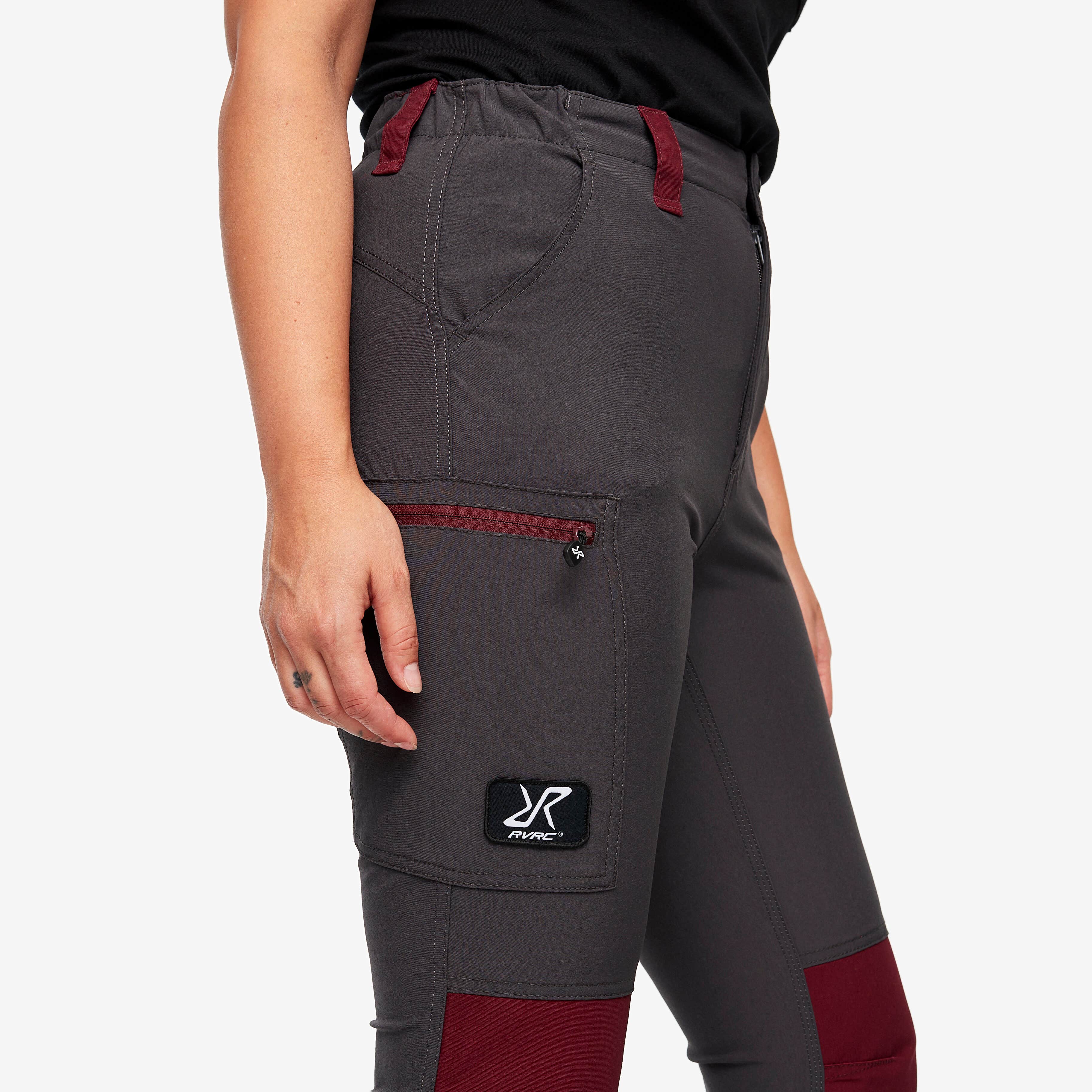 Nordwand Highwaist Stretch Pants Femme Burgundy