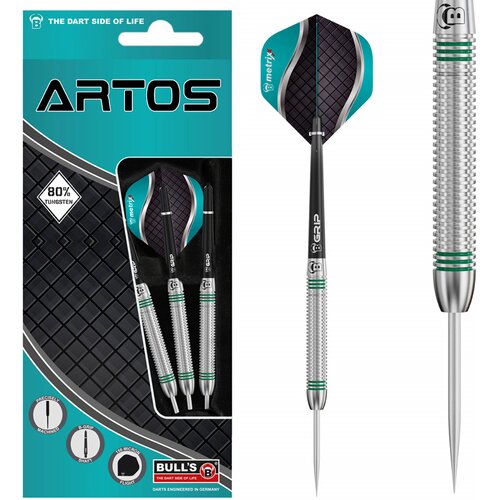 BULL'S DARTPFEIL ARTOS AR1 STEELDART, MINT 80% TUNGSTEN