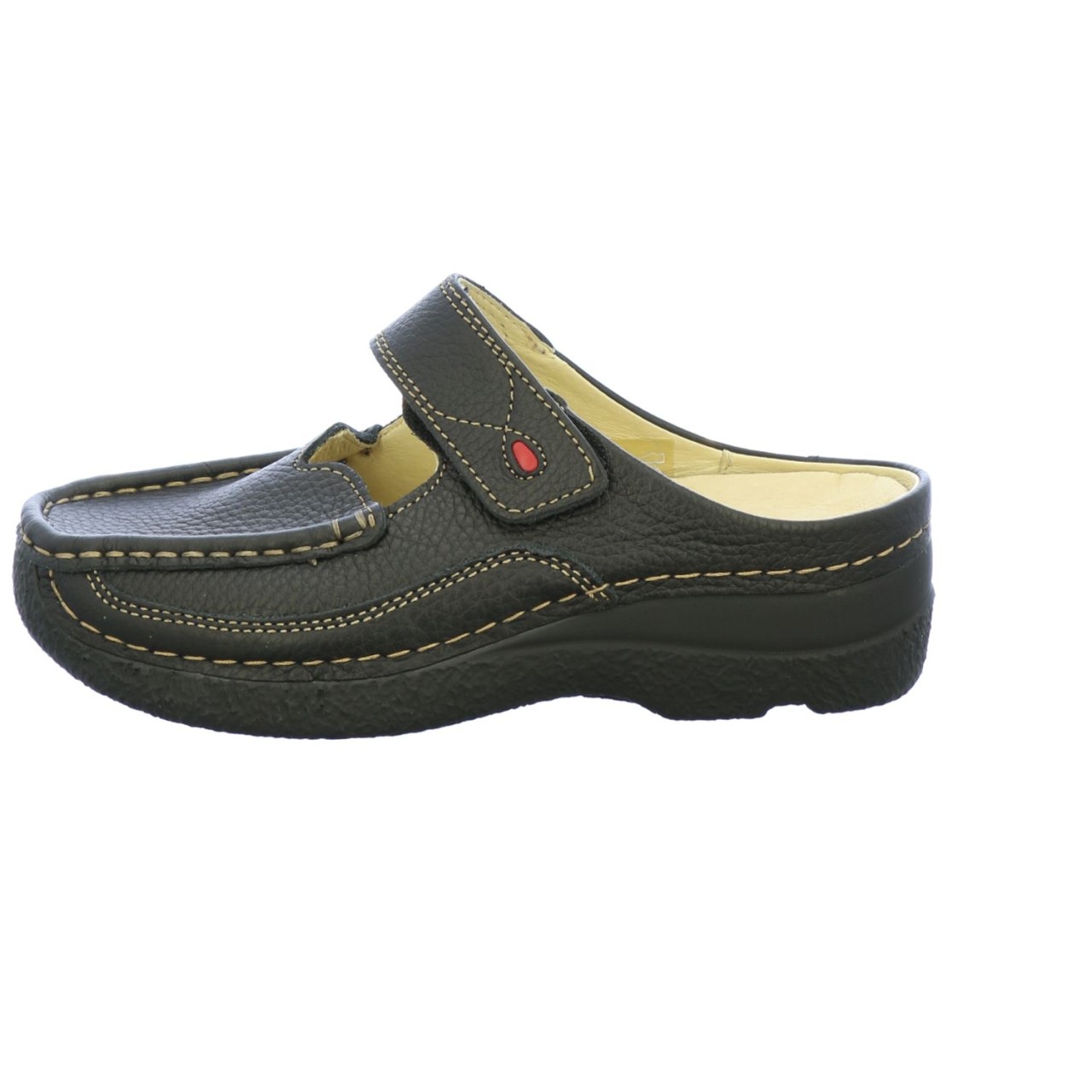 WOLKY Pantoletten schwarz Roll Slipper