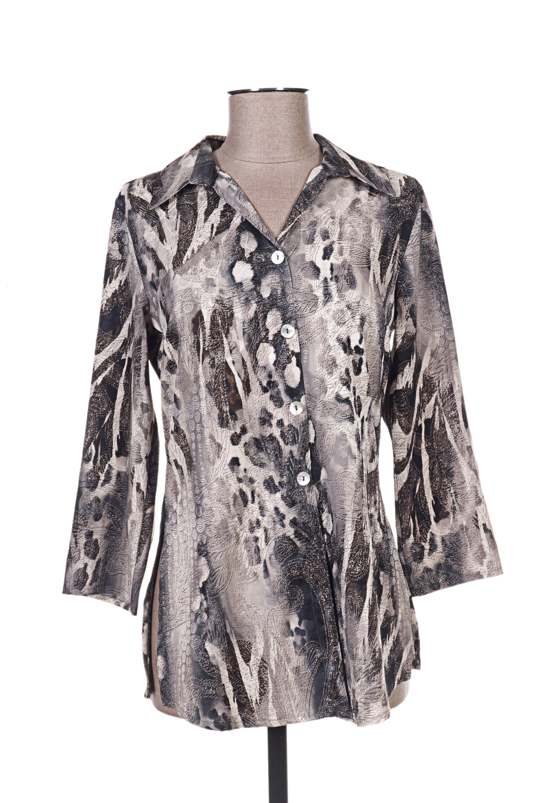 Quattro Tuniquemanchelongue Femme couleur gris